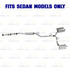 2009-2014 Acura TSX 2.4L SEDAN Exhaust Front Pipe Catalytic & Muffler Assembly Kit w/ Hangers - EPA Approved
