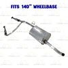 2009-2012 Suzuki Equator 4.0L 140in WB Exhaust Pair of Rear Catalytic w/ Pipe & Muffler Kit - EPA Approved