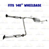 2009-2012 Suzuki Equator 4.0L 140in WB Pair of Rear Catalytic Front Pipe Muffler Resonator Kit - EPA Approved