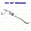 2009-2012 Suzuki Equator 4.0L 140in WB Pair of Rear Catalytic Front Pipe Muffler Resonator Kit - EPA Approved