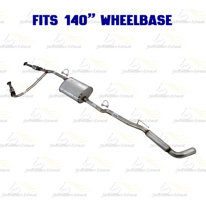 2009-2012 Suzuki Equator 4.0L 140in WB Pair of Rear Catalytic Front Pipe Muffler Resonator Kit - EPA Approved
