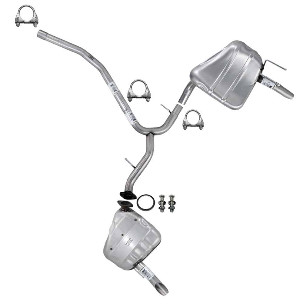 2016-2021 Honda Civic 1.5L SEDAN Y-Pipe w/ Pair of Mufflers Kit