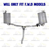 2017-2019 Honda CR-V 1.5L FWD Stainless Steel Y-Pipe Pair of Muffler Exhaust System