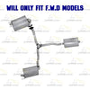 2017-2019 Honda CR-V 1.5L FWD Exhaust Center Muffler Y-Pipe Pair of Muffler Kit
