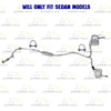 2016-2021 Honda Civic 1.5L SEDAN Cat back Exhaust System