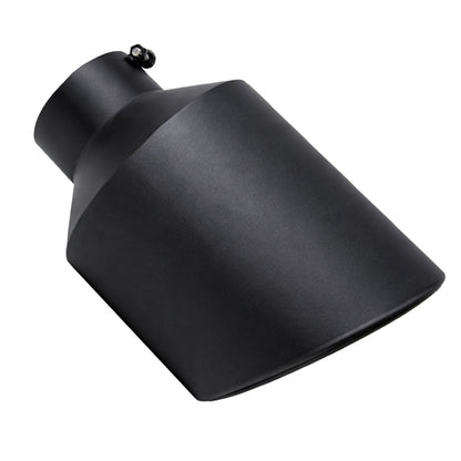 High Temperature Black Diesel Bolt On Exhaust Tip 5"Inlet 10"Outlet 15"Long