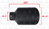 High Temperature Black Diesel Bolt On Exhaust Tip 5"Inlet 10"Outlet 15"Long