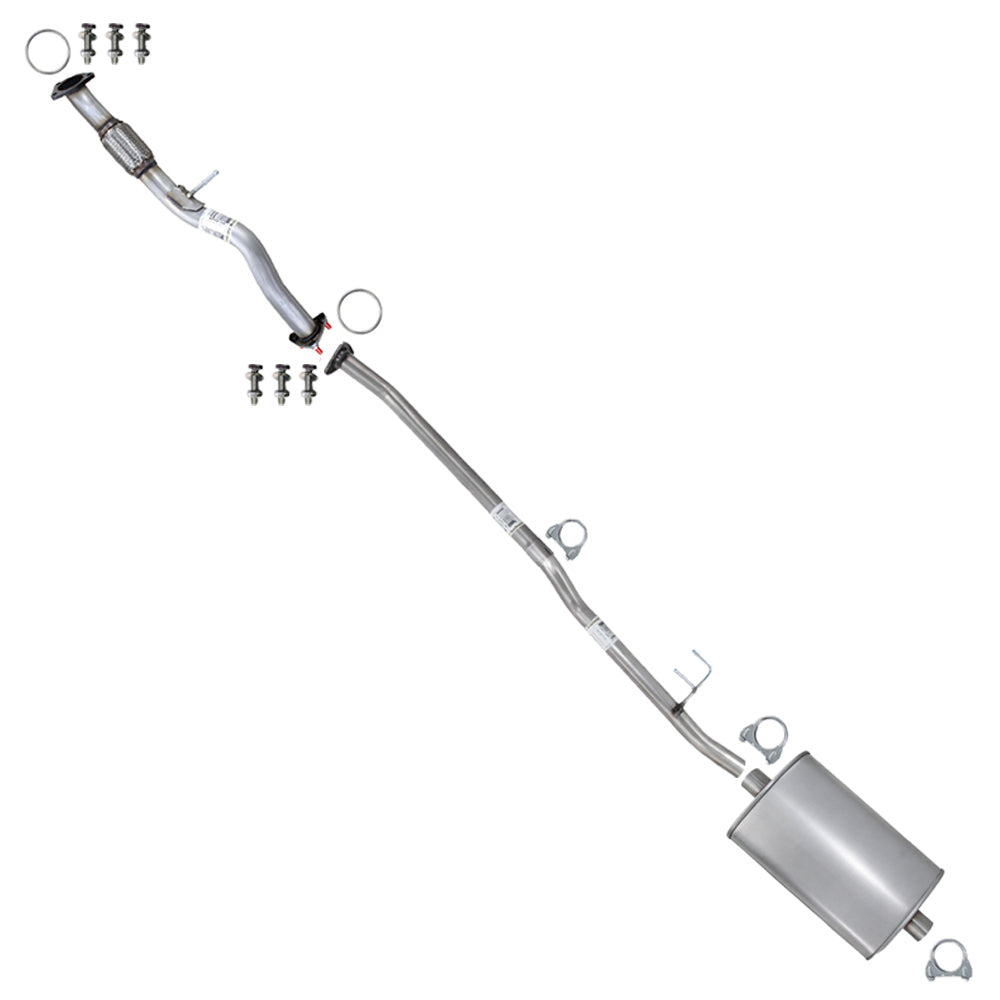 2017-2019 Honda CR-V 1.5L AWD Stainless Steel Exhaust Front Pipe & Intermediate Pipe w/ Muffler Kit AWD