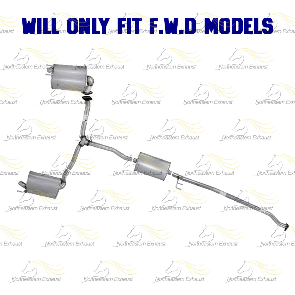 2017-2019 Honda CR-V 1.5L FWD Exhaust Pipe Center Muffler Y-Pipe Pair of Muffler Kit