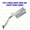 2001-2004 Chevy S10 & GMC Sonoma 4.3L 4WD Stainless Steel Front Pipe & Muffler
