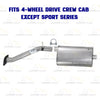2001-2004 Chevy S10 & GMC Sonoma 4.3L 4WD Stainless Steel Front Pipe & Muffler