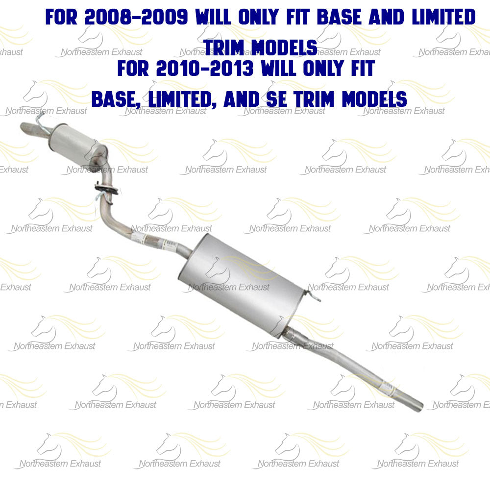 2008-2013 Toyota Highlander 3.5L Exhaust Muffler & Resonator Kit