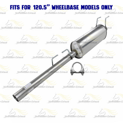 2006-2008 Dodge RAM 1500 3.7L 4.7L 120.5in WB Exhaust Pipe & Muffler Kit