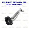 2001-2004 Chevy S10 & GMC Sonoma 4.3L Stainless Steel Front Pipe Muffler & Tail Pipe Kit - 4WD