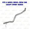 2001-2004 Chevy S10 & GMC Sonoma 4.3L Stainless Steel Front Pipe Muffler & Tail Pipe Kit - 4WD