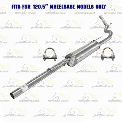 2006-2008 Dodge RAM 1500 3.7L 4.7L 120.5in WB Exhaust Pipe & Muffler w/ Tail Pipe Kit