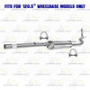 2006-2008 Dodge RAM 1500 3.7L 4.7L 120.5in WB Exhaust Pipe & Muffler w/ Tail Pipe Kit