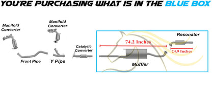 2004-06 Rx330 3.3L | 2007-09 Rx350 3.5L Exhaust Muffler & Resonator w/ Hangers Stainless Steel