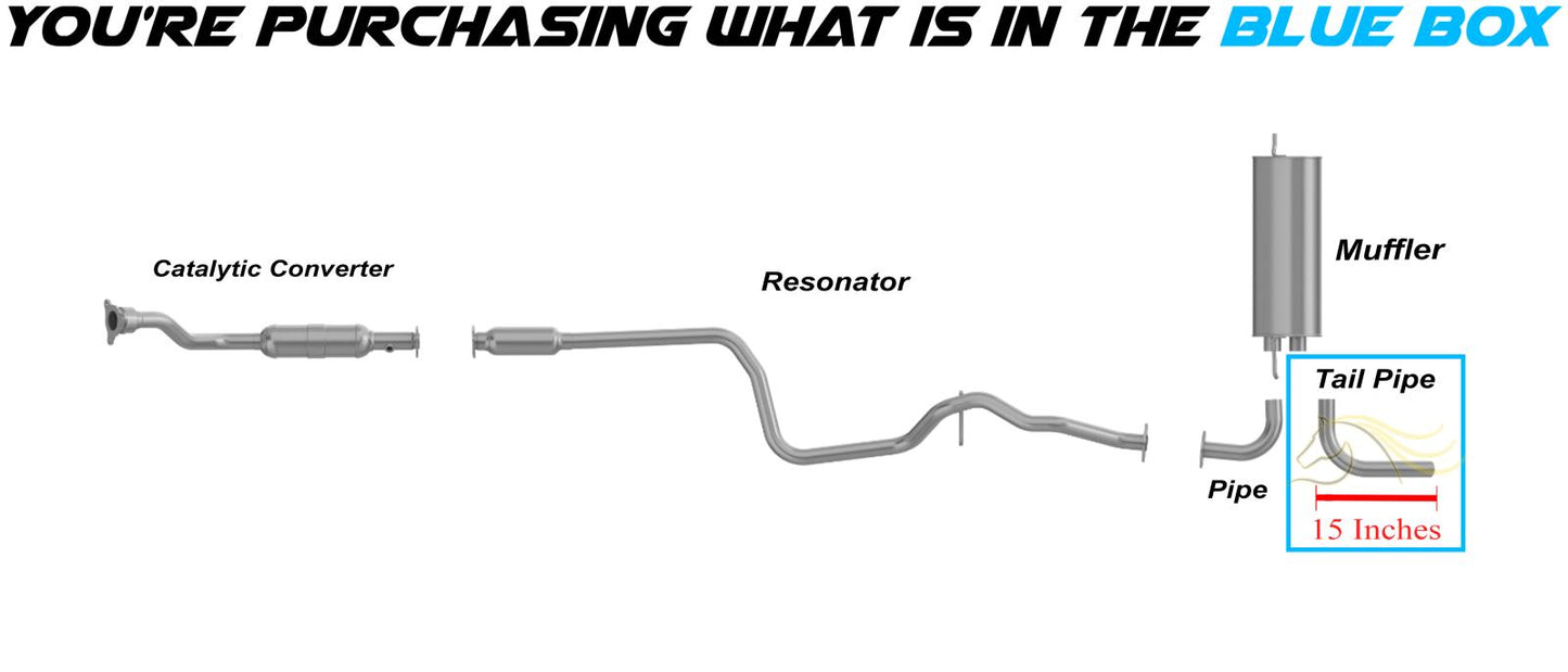 1997-2003 Chevrolet Malibu 2.4L and 3.1L Stainless Steel Exhaust Tail Pipe