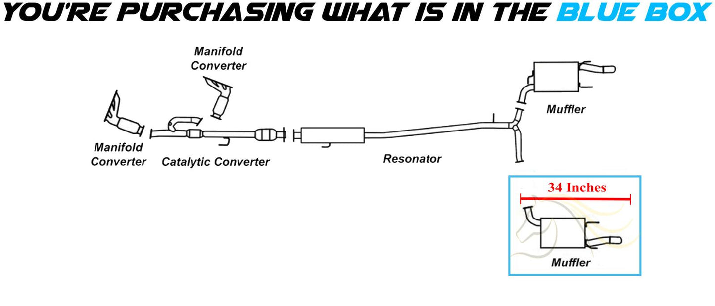 2005-2012 Toyota Avalon 3.5L Exhaust Muffler w/ hangers | Driver-side