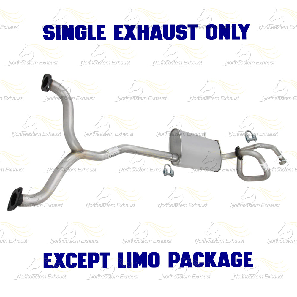 2003-2011 Crown Victoria/Grand Marquis 4.6L Exhaust Y Pipe Muffler and Tail Pipe
