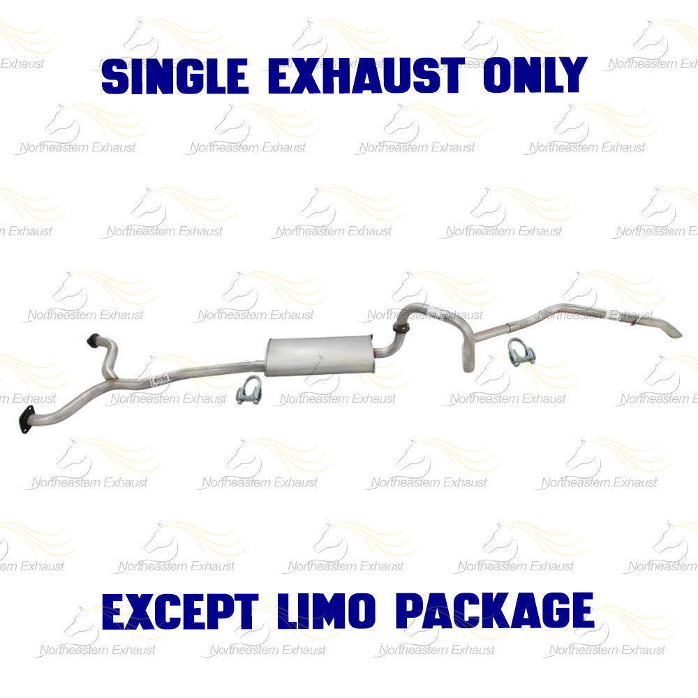 2003-2011 Crown Victoria/Grand Marquis 4.6L Exhaust Y Pipe Muffler and Tail Pipe