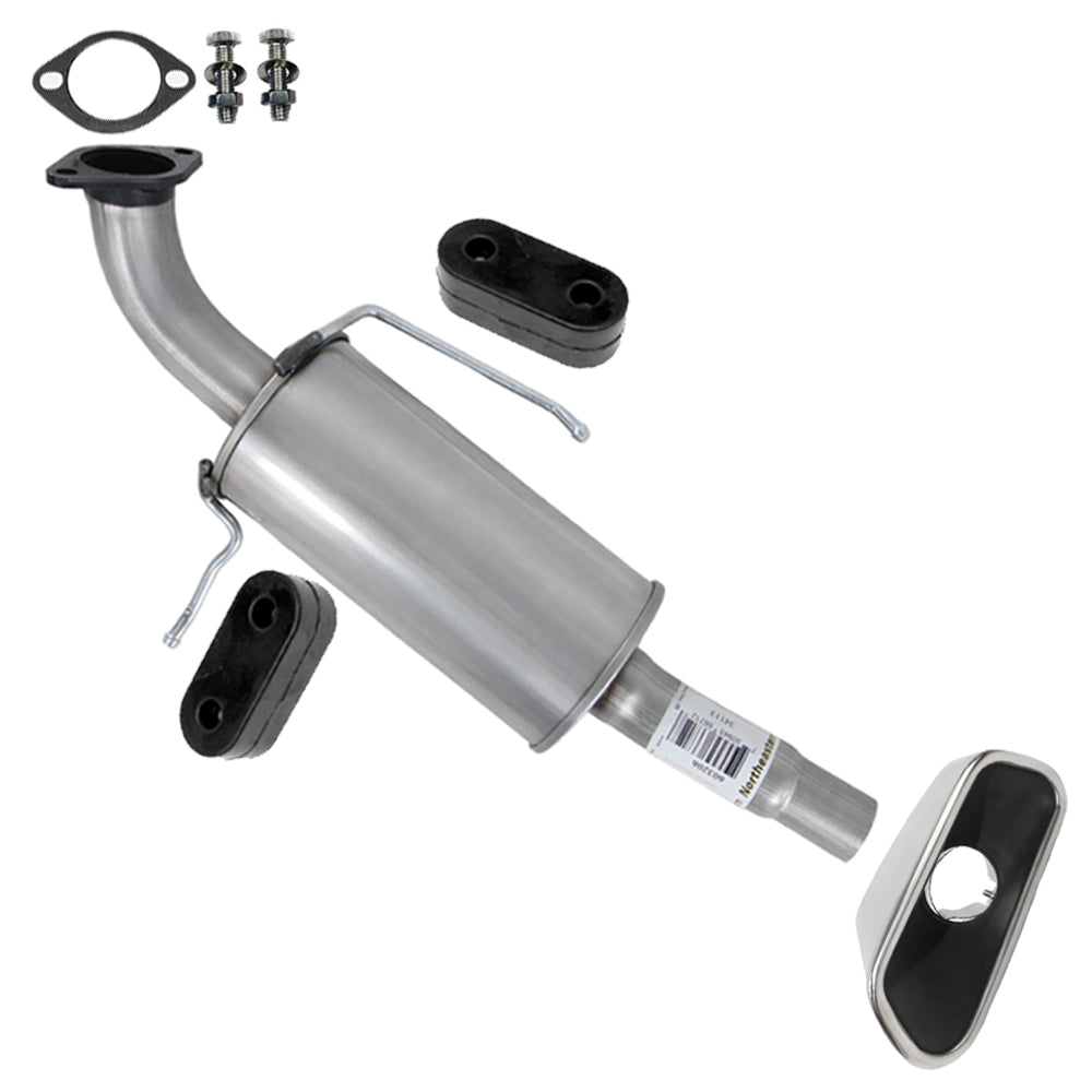 2013-2018 Hyundai Santa Fe Sport 2.4L Stainless Steel Exhaust Tail Pipe w/ Tip & Hangers