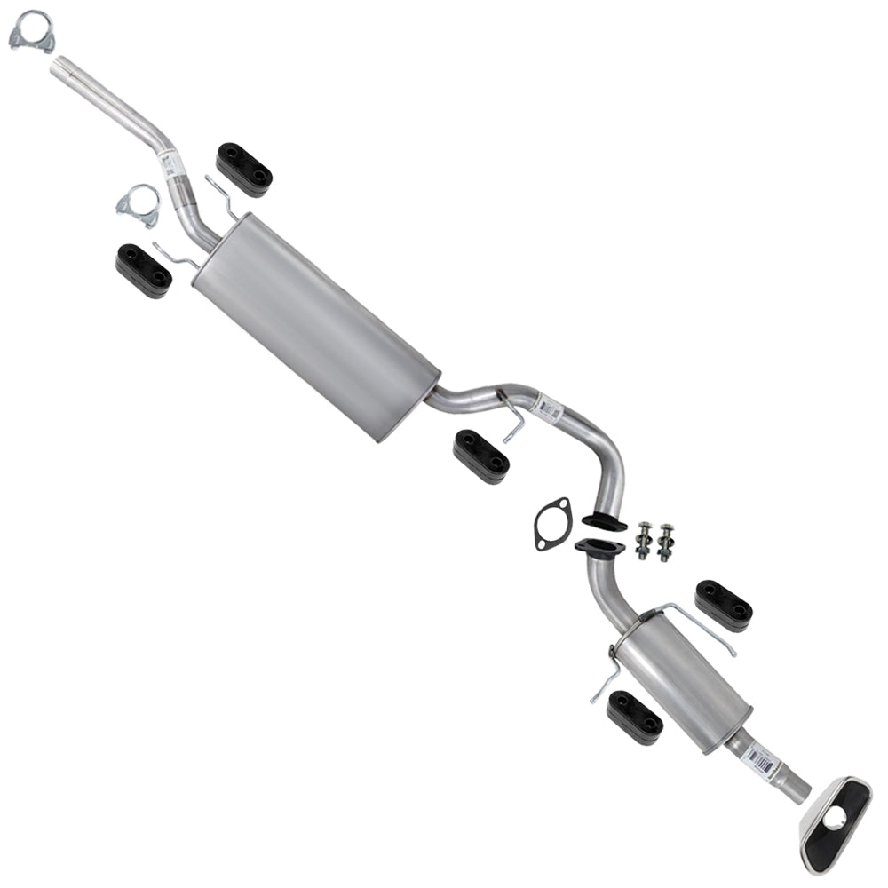 2013-2018 Hyundai Santa Fe Sport 2.4L Stainless Steel Exhaust Muffler, Tail Pipe w/ Tip & Hangers