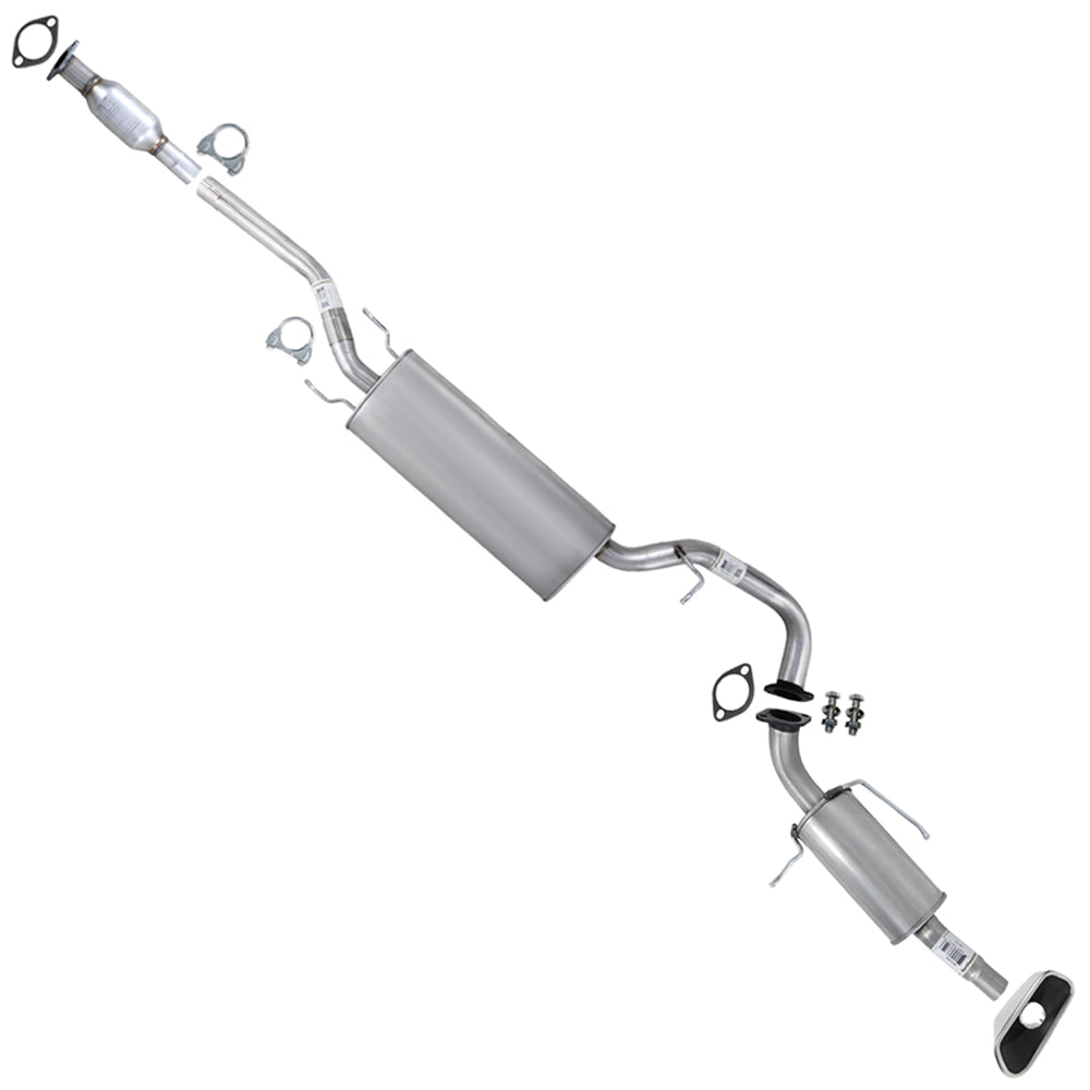 2013-2018 Hyundai Santa Fe Sport 2.4L Exhaust Catalytic Muffler & Tail Pipe w/ Tip - EPA Approved