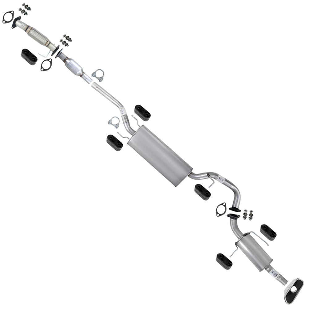 2013-2018 Hyundai Santa Fe Sport 2.4L Manifold Back Exhaust Kit w/ Tip & Hangers- EPA Approved