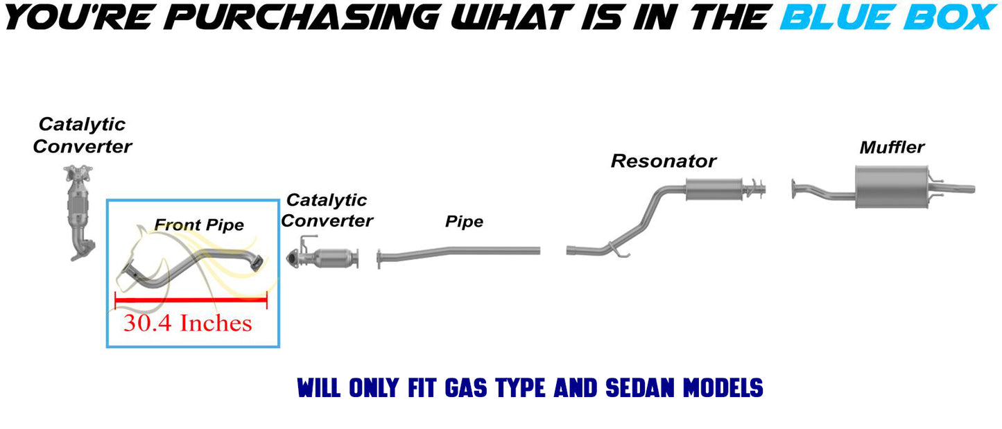 2014-2015 Honda Civic 1.8L Front Exhaust Pipe | Direct fit