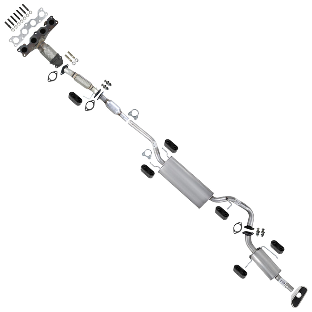2013-2018 Hyundai Santa Fe Sport 2.4L Complete Exhaust System w/ Tip & Hangers - EPA Approved