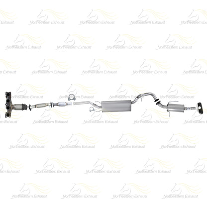 2013-2018 Hyundai Santa Fe Sport 2.4L Complete Exhaust System w/ Tip & Hangers - EPA Approved