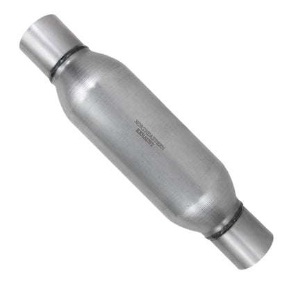 Stainless Steel Universal Chamber Round Performance Muffler 3" Inlet & 3" Outlet 17" Long