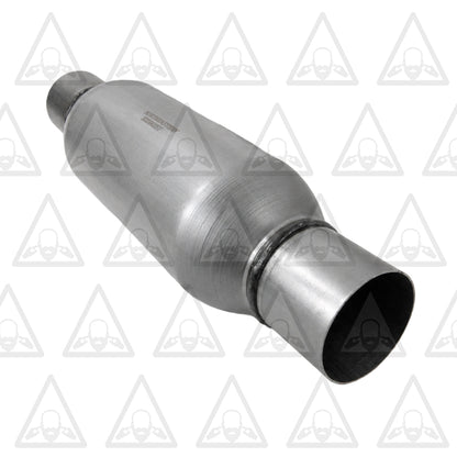 Stainless Steel Universal Chamber Round Performance Muffler 3" Inlet & 3" Outlet 17" Long