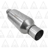 Stainless Steel Universal Chamber Round Performance Muffler 2.75" Inlet & 2.75" Outlet 18" Long