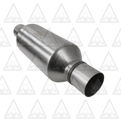 Stainless Steel Single Universal Chamber Round Performance Muffler 2.5" ID/OD 20" Long