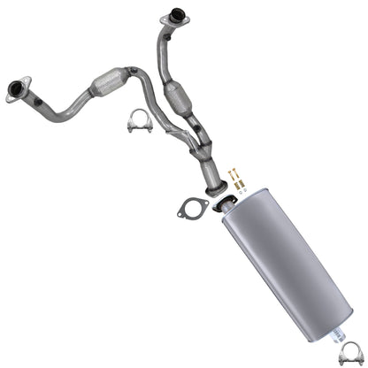 2008-2010 Jeep Commander 3.7L Exhaust Catalytic Converter with Muffler Kit - EPA Approved