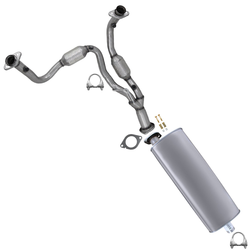 2007-2010 Jeep Grand Cherokee 3.7L Exhaust Catalytic Converter with Muffler Kit - EPA Approved