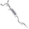 Stainless Steel Complete Exhaust System for 2007-2010 Jeep Commander & 2008-2010 Grand Cherokee 3.7L - EPA Approved