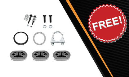 2006-2008 Toyota RAV4 2.4L Stainless Steel Exhaust Rear Catalytic w/ Muffler Kit - EPA Approved