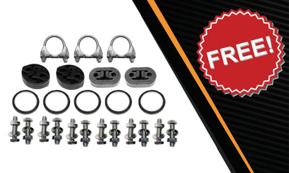 2008-2012 Honda Accord 3.5L Sedan Pair of Exhaust Muffler & Resonator Pipe Kit Stainless Steel