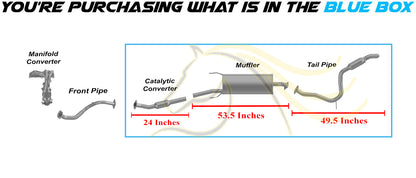 2006-2008 Toyota RAV4 2.4L Stainless Steel Rear Catalytic w/ Muffler & Tail Pipe Kit - EPA Approved