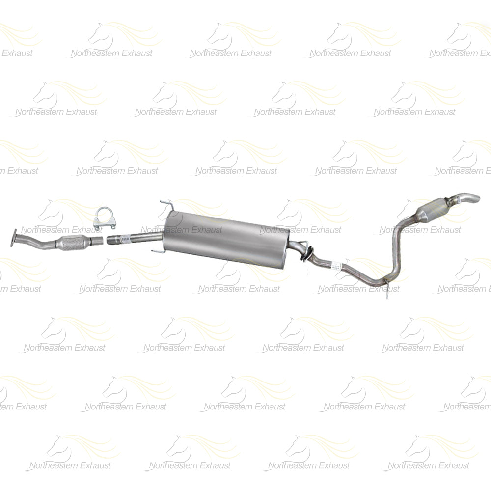 2006-2008 Toyota RAV4 2.4L Stainless Steel Rear Catalytic w/ Muffler & Tail Pipe Kit - EPA Approved