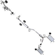 2008-2012 Honda Accord 3.5L SEDAN Pair of Exhaust Muffler & Resonator Pipe Kit Stainless Steel