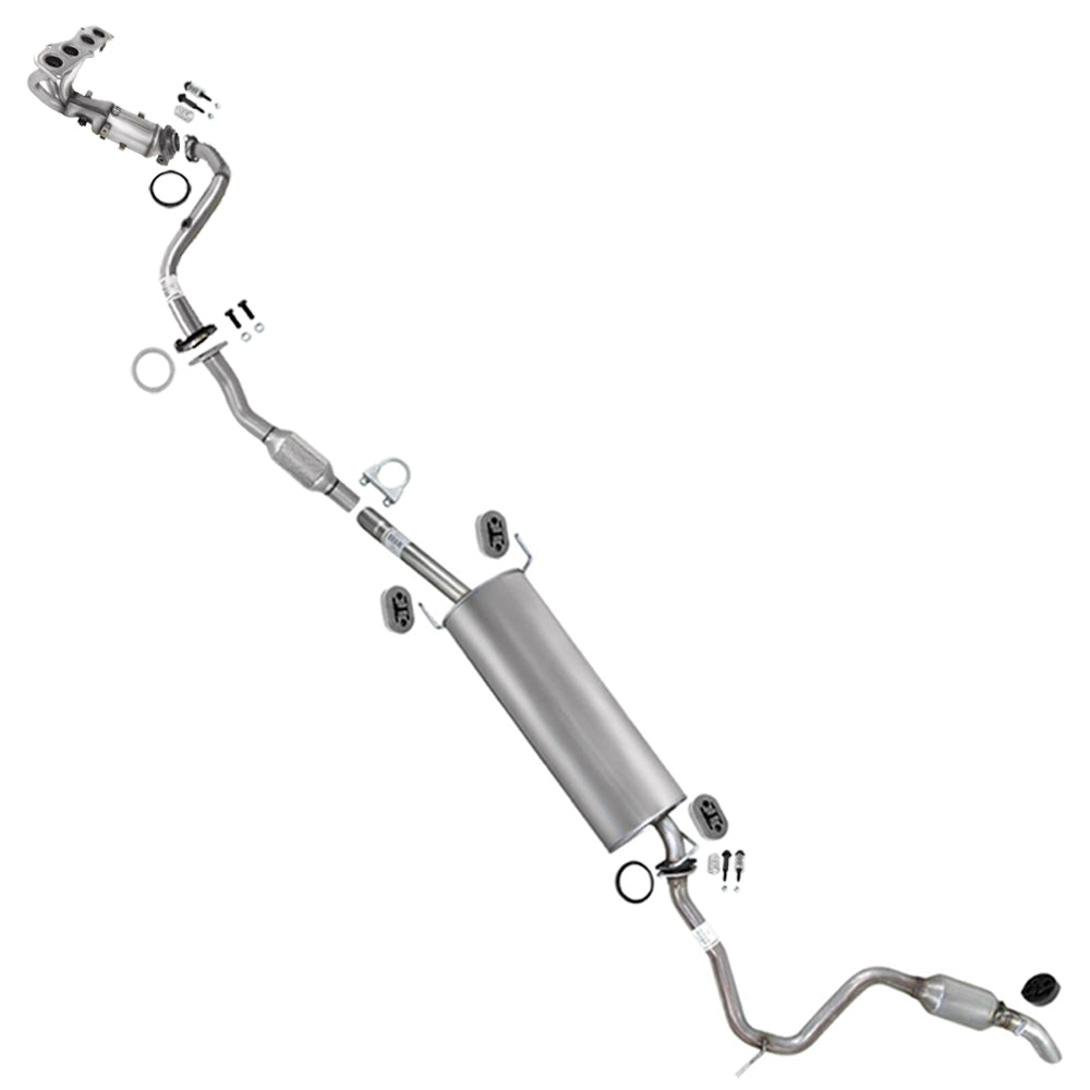 2006-2008 Toyota RAV4 2.4L Stainless Steel Complete Exhaust Kit - EPA Approved