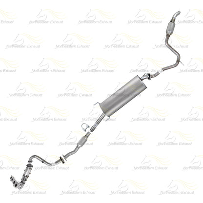 2006-2008 Toyota RAV4 2.4L Stainless Steel Complete Exhaust Kit - EPA Approved