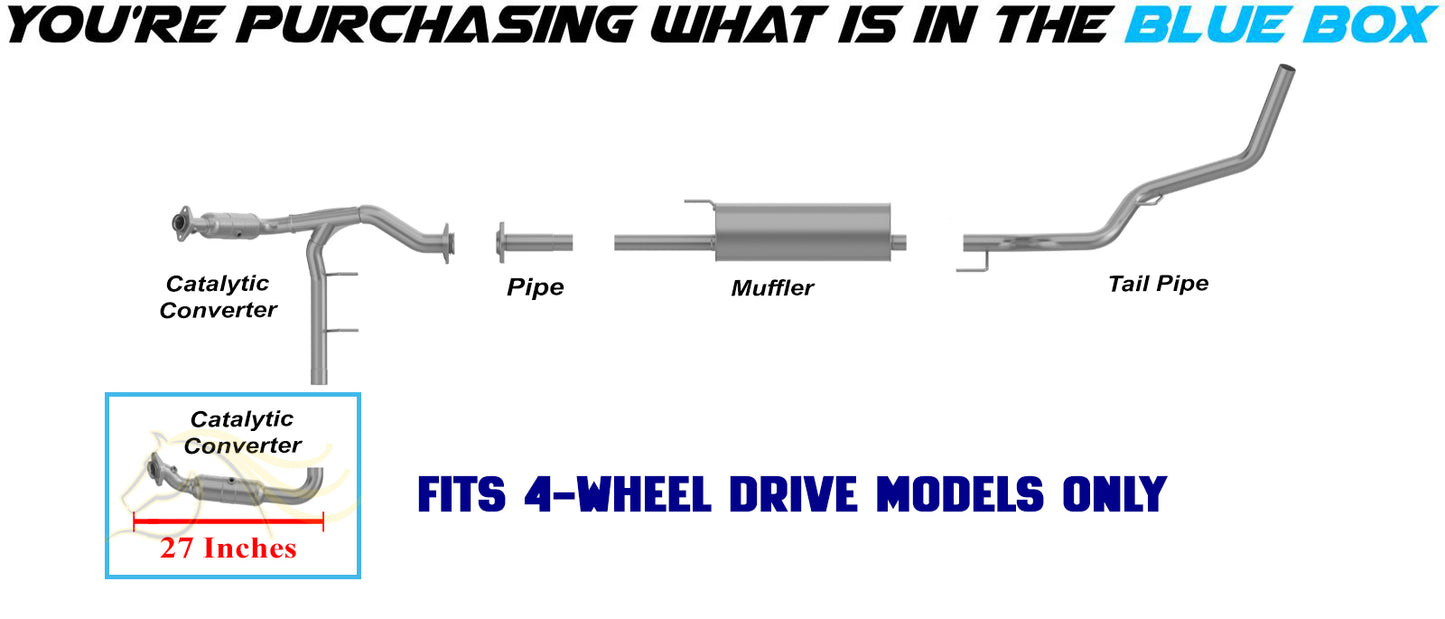 2009-2010 Ford F-150 4.6L 4WD Stainless Steel Exhaust Driver Side Catalytic Converter - EPA Approved