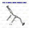 2009-2010 Ford F-150 4.6L 4WD Stainless Steel Exhaust Passenger Side Catalytic - EPA Approved
