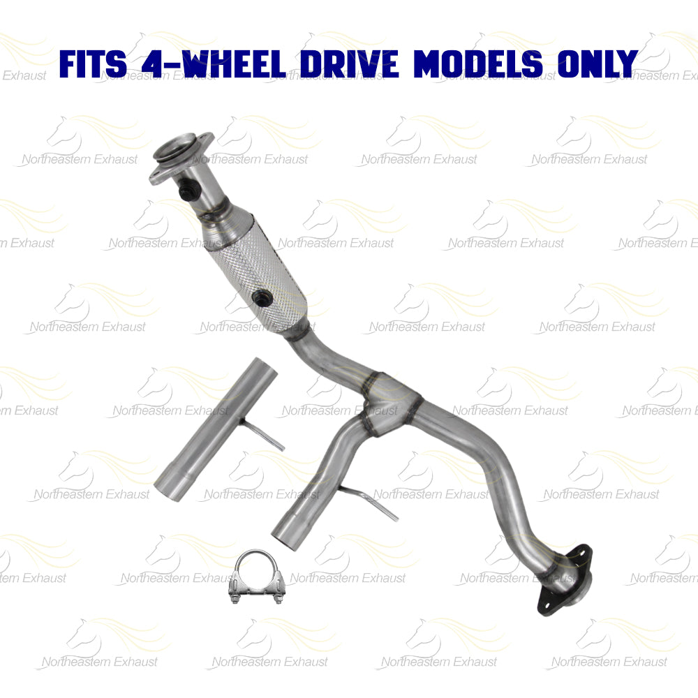 2009-2010 Ford F-150 4.6L 4WD Stainless Steel Exhaust Passenger Side Catalytic - EPA Approved